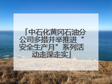 中石化黄冈石油分公司多措并举推进“安全生产月”系列活动走深走实